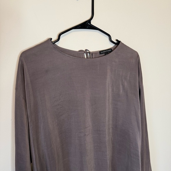 Eileen Fisher 100% silk tunic blouse - Picture 2 of 10